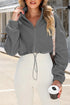 'Amity' Zip Up Cropped Jacket - Celes Fashion